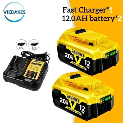 DeWalt 20V Replacement Battery – 8Ah, 10Ah & 12Ah Li-Ion | Compatible with DCB200, DCB205, DCD & DCF Series