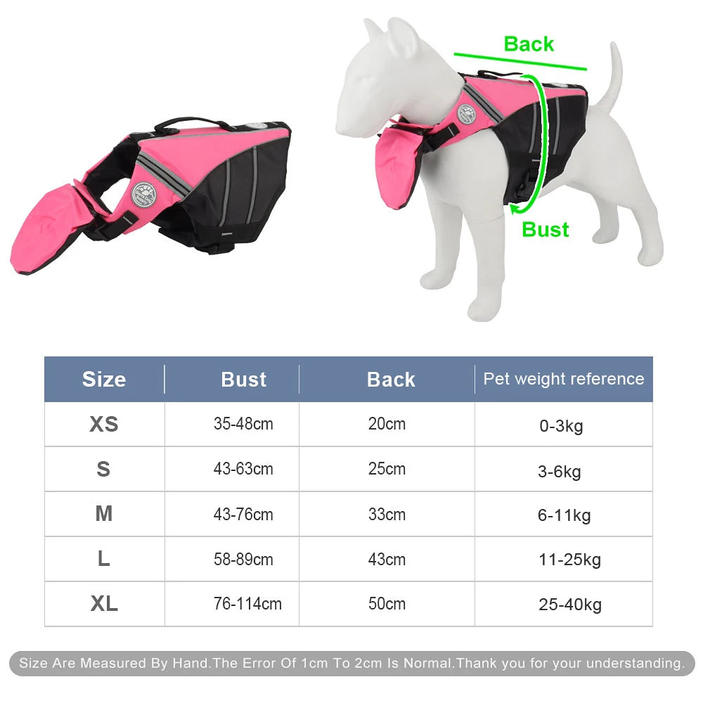 Big Dog Life Jacket Dog Swim Supplies Pet Swimwear Clothes Vest for Small Medium Large Dog