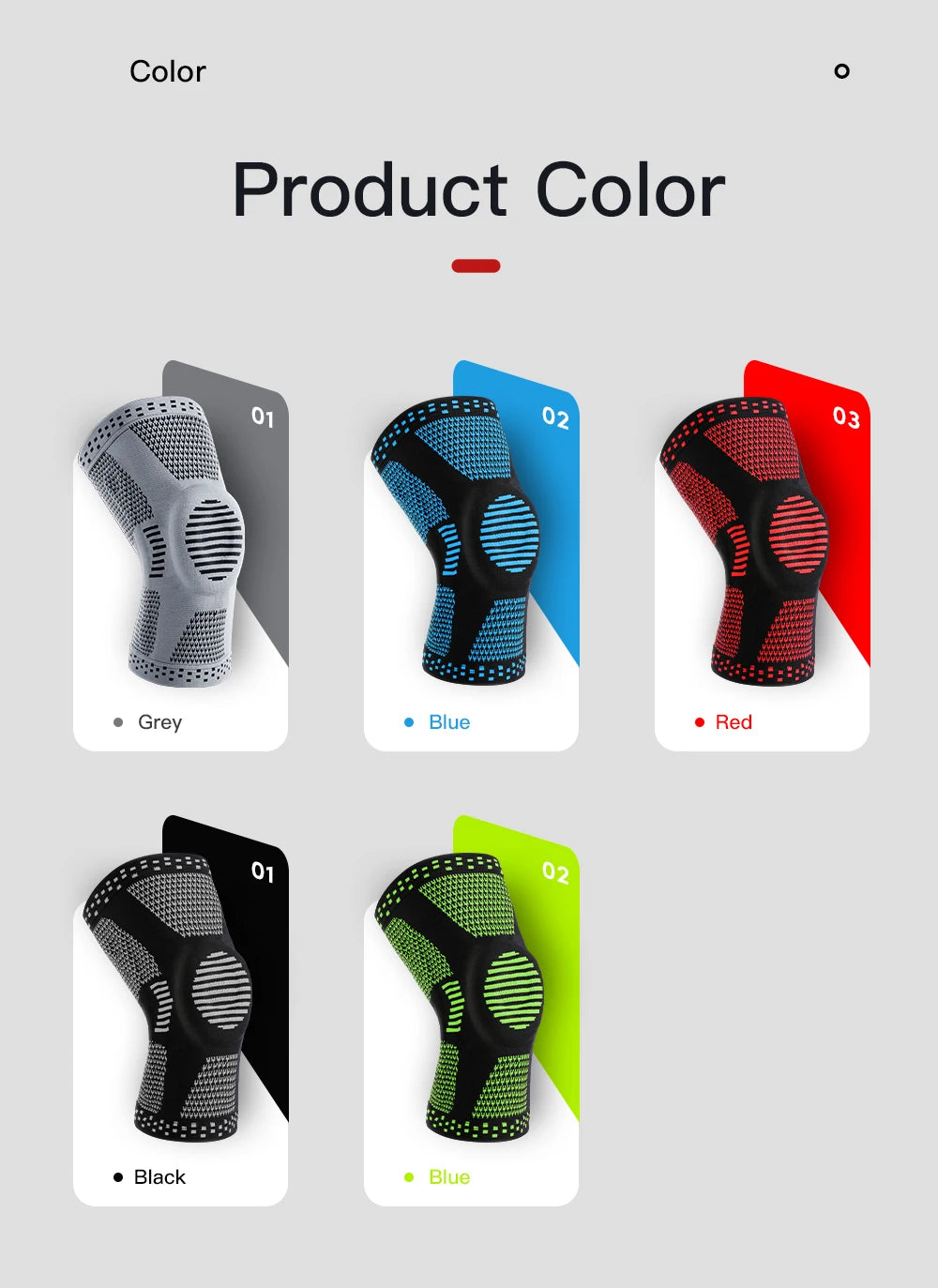 1/2 Piece Compression Knee Sleeve Silicone Protection Support Knee Pain Sport Pads Running Gym Arthritis Knee Workout Sports