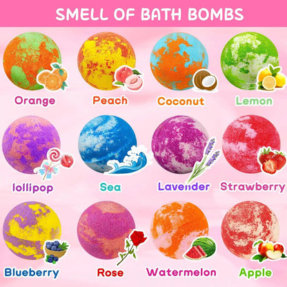 Unicorn Bath Bombs for Girls Ages 3-8 with Surprise Toys and Jewelry Inside, Perfect Birthday Christmas Easter Gift