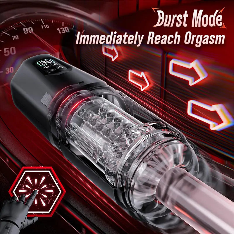 Automatic Rotating Vibrating Male Masturbator Penis Pump Thrusting Licking Sex Machine Stroker Pocket Pussy Sex Toys for Men 18+