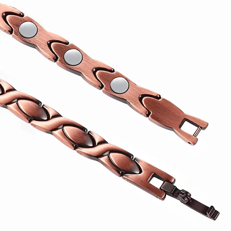 Women Magnetic Therapy Anklets 99.9% Pure Solid Copper 3500 Gauss Magnets Ankle