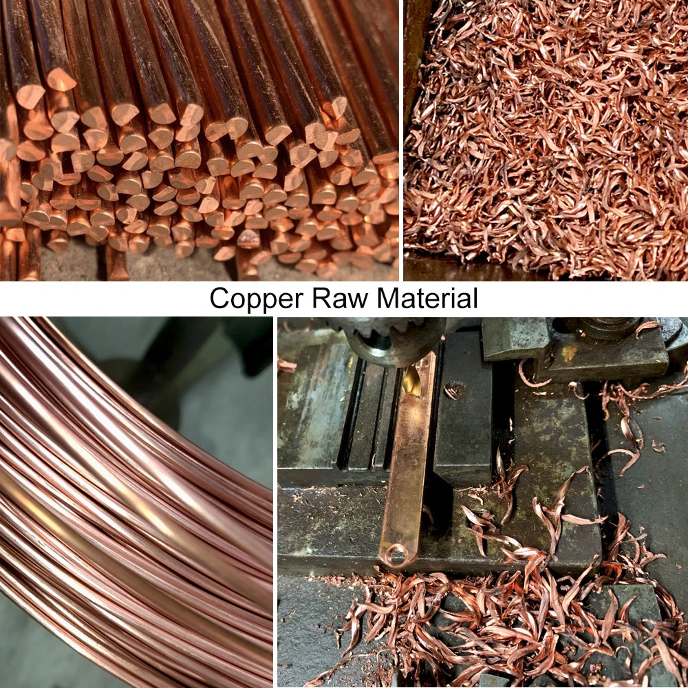 Vinterly Pure Copper Bracelets Adjustable Vintage Knot Magnetic Bangles 8mm Wide