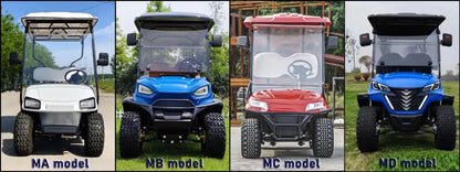 MMC 4WD aluminum alloy frame, off-road tires, 48V/72V Lithium Battery Acoustic 2/8 Seat Golf Cart, 4000W/7000W Golf Cart