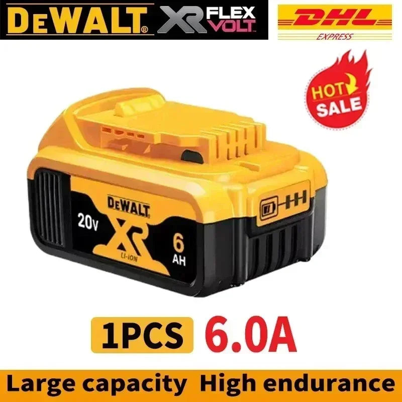 DeWalt 20V Replacement Battery – 2Ah, 5Ah, 6Ah & 9Ah Li-Ion | Compatible with DCB200, DCB205, DCD & DCF Series