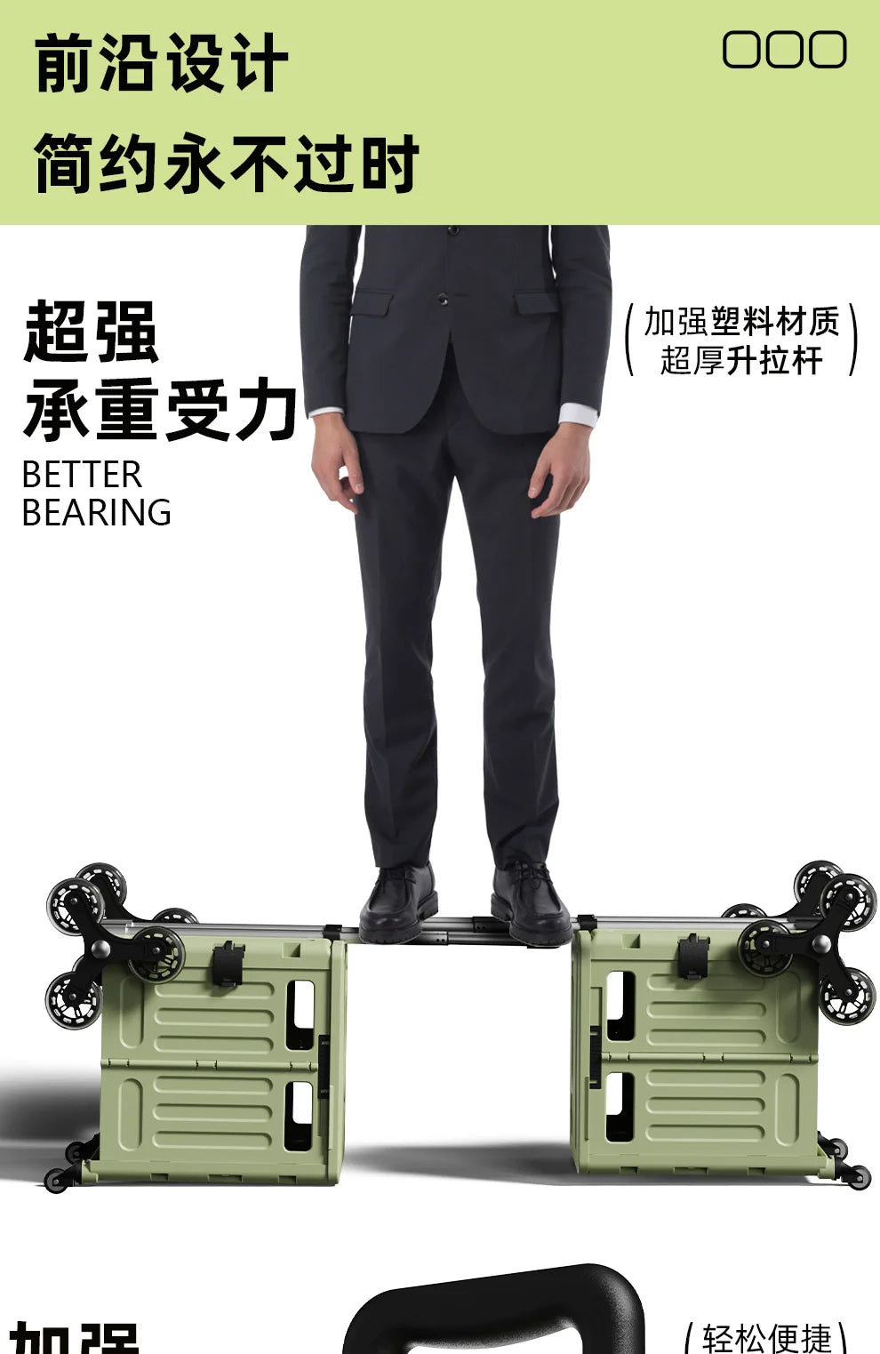 Folding Shopping Cart Household Multi-functional Mobile Shopping Cart Camping Storage Plastic Large-capacity Shopping Cart