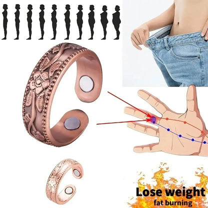 6mm Men Women Magnetic Rings Finger Ring Comfortable Copper Jewelry Vintage For Wedding Parties Adults Special Pain Relief