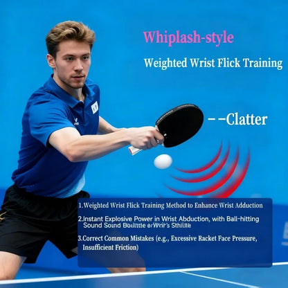 Table Tennis Solo Swing & Power Training Racket-Reverse Spin Explosive Force Trainer