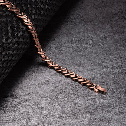 Magnetic Pure Copper Bracelets for Women Vintage Fish Chain Health Energy Magnet