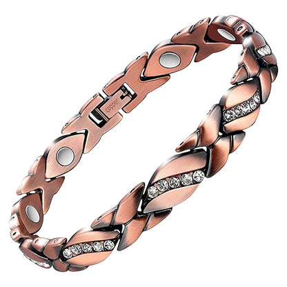 Leaves Magnetic Bracelet with 3500 Gauss Magnets Magnetic Therapy Bracelet Pure