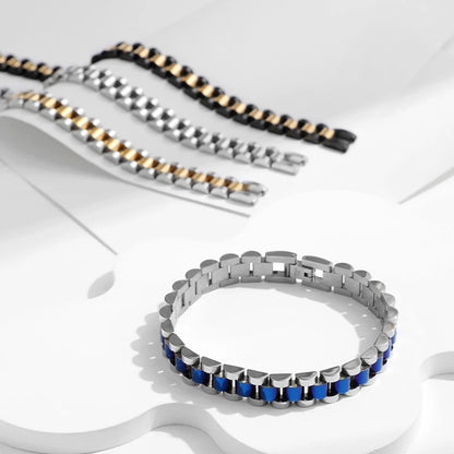 ROXI | Stainless Steel Cuban Bracelet Women and Men Unisex Fashion Couple Jewelr