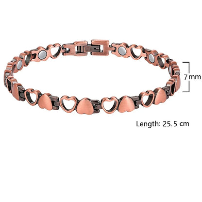 Womens Magnetic Therapy Anklets 99.9% Pure Solid Copper 3500 Gauss Magnets Ankle