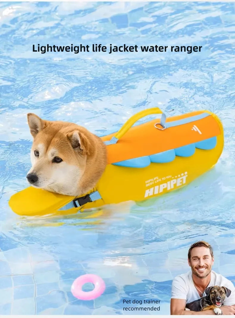 Dog Life Jacket Portable Summer Strong Buoyancy Dog Swimsuit Breathable Dog Coats and Jackets Quick Drying Pet Products