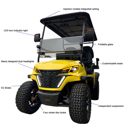 Cheap Chinese Golf Carts for Sale Electric Lithium 72V Battery 6 Seater Car Price Buggy 4 Seater Cars China Prices