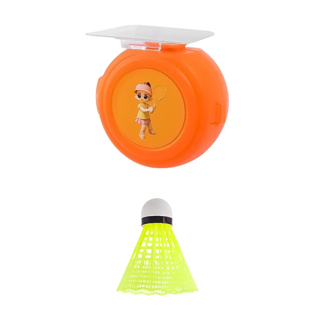 Solo Badminton Training Device Badminton Single Player Rebound Practice Swing Adult Self-Adhesive Elastic Badminton Trainer Set