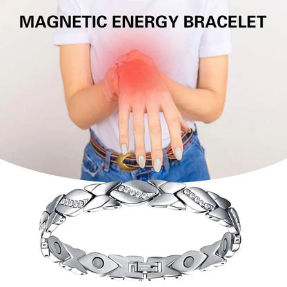 Leaves Magnetic Bracelet with 3500 Gauss Magnets Magnetic Therapy Bracelet Pure