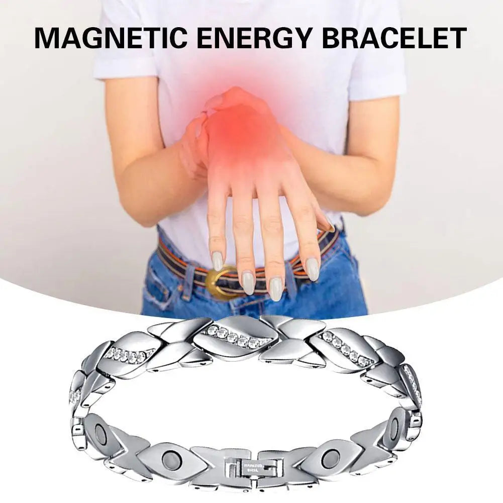 Leaves Magnetic Bracelet with 3500 Gauss Magnets Magnetic Therapy Bracelet Pure