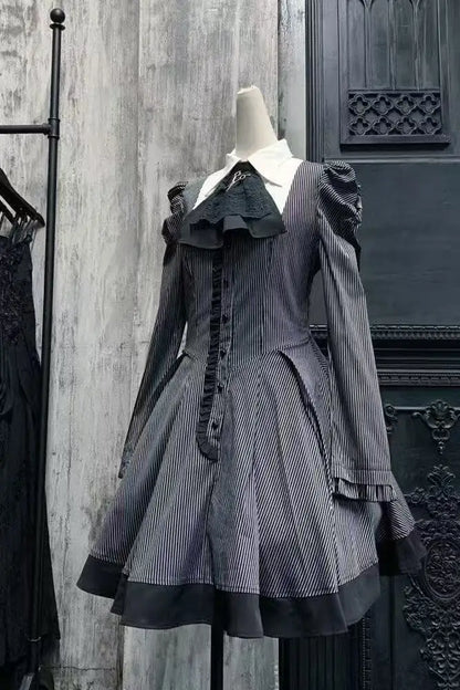 2025 Autumn New Women's Midi Dress French Vintage Lace Evening Gown Romantic Fairy Princess Style Elegant Party Formal Wear