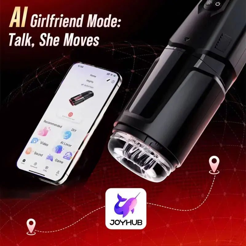Automatic Rotating Vibrating Male Masturbator Penis Pump Thrusting Licking Sex Machine Stroker Pocket Pussy Sex Toys for Men 18+