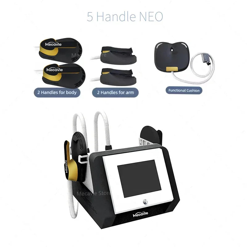 2 in 1 MECAVIE Muscle Builder Slimming Trainer Features 6500W Body Contouring Buttock Lifting Fitness Equipment