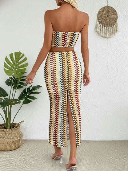 Casual Slim 2 Pieces Skirt Set For Woman 2026 Summer Elegant Women's Two Pieces Dress Full Set Suit Outfit Fashion Matching Sets