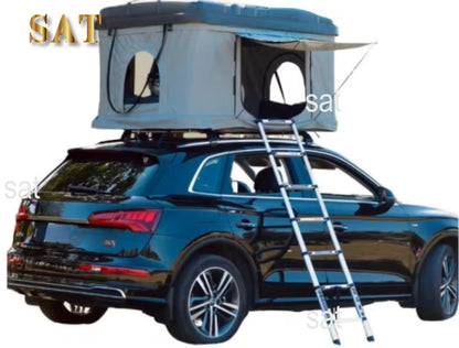 Large Durable Hard Shell Roof Top Tent for Vehicles Convenient Camping with Aluminum Pole Oxford Fabric Car Rooftop Tent