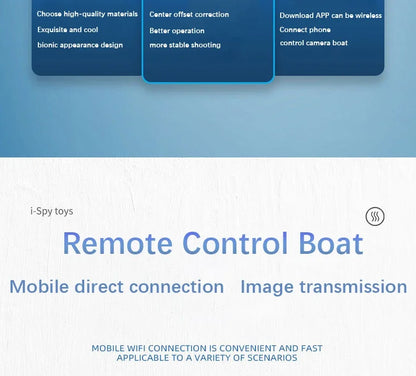 Boat Submarine with Camera Underwater 6CH Remote Control Wifi FPV Remote Control