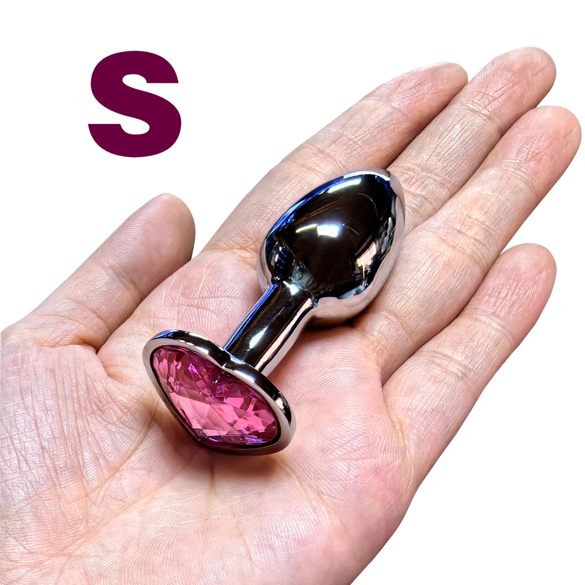 Metal Anal Plug Heart Crystal Beginner To Expert 5 Size Butt Plug Adult Toy Tail Female/Male Dildos Sex Toys Couples Adults Game