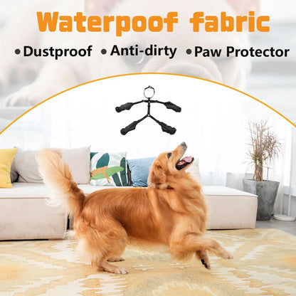 Waterproof Dog Shoes Adjustable Outdoor Walking Non-Slip Soft Dog Boots Bulldog Paw Protection Rainy Day Pet Breathable Shoes