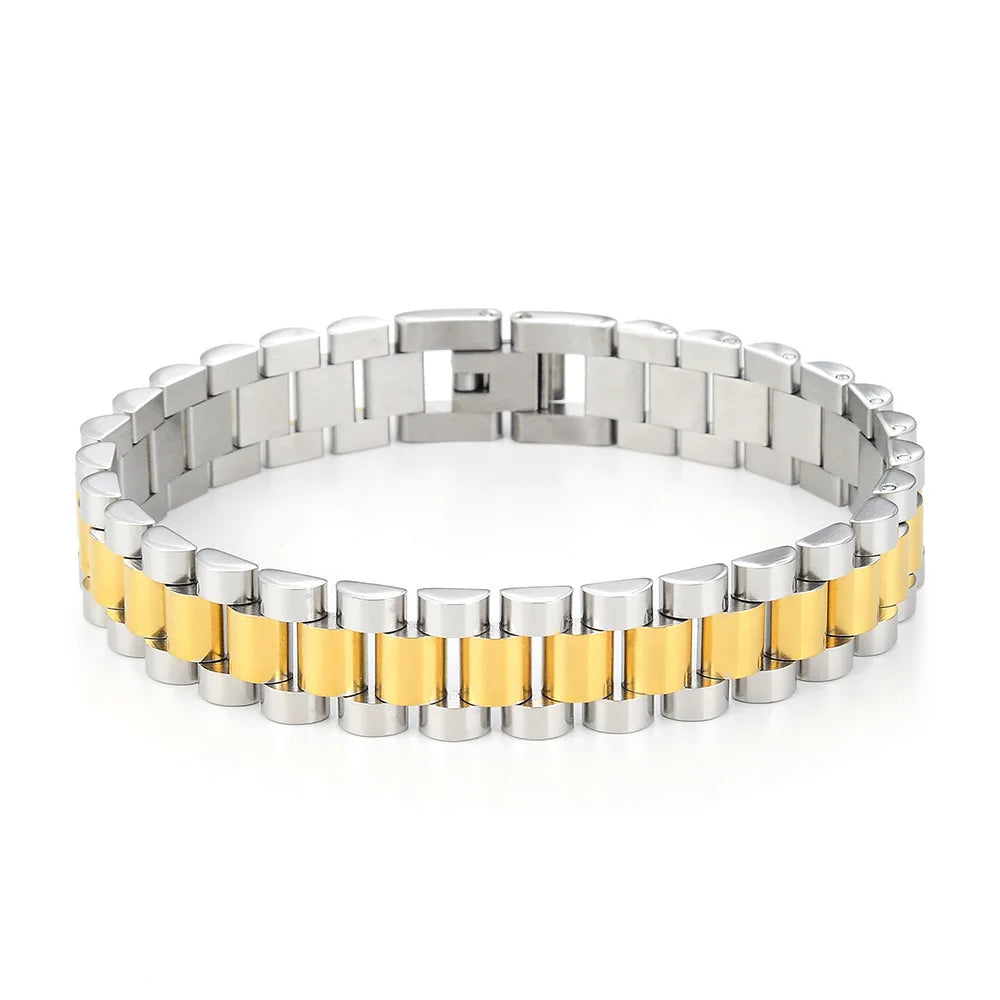 ROXI | Stainless Steel Cuban Bracelet Women and Men Unisex Fashion Couple Jewelr