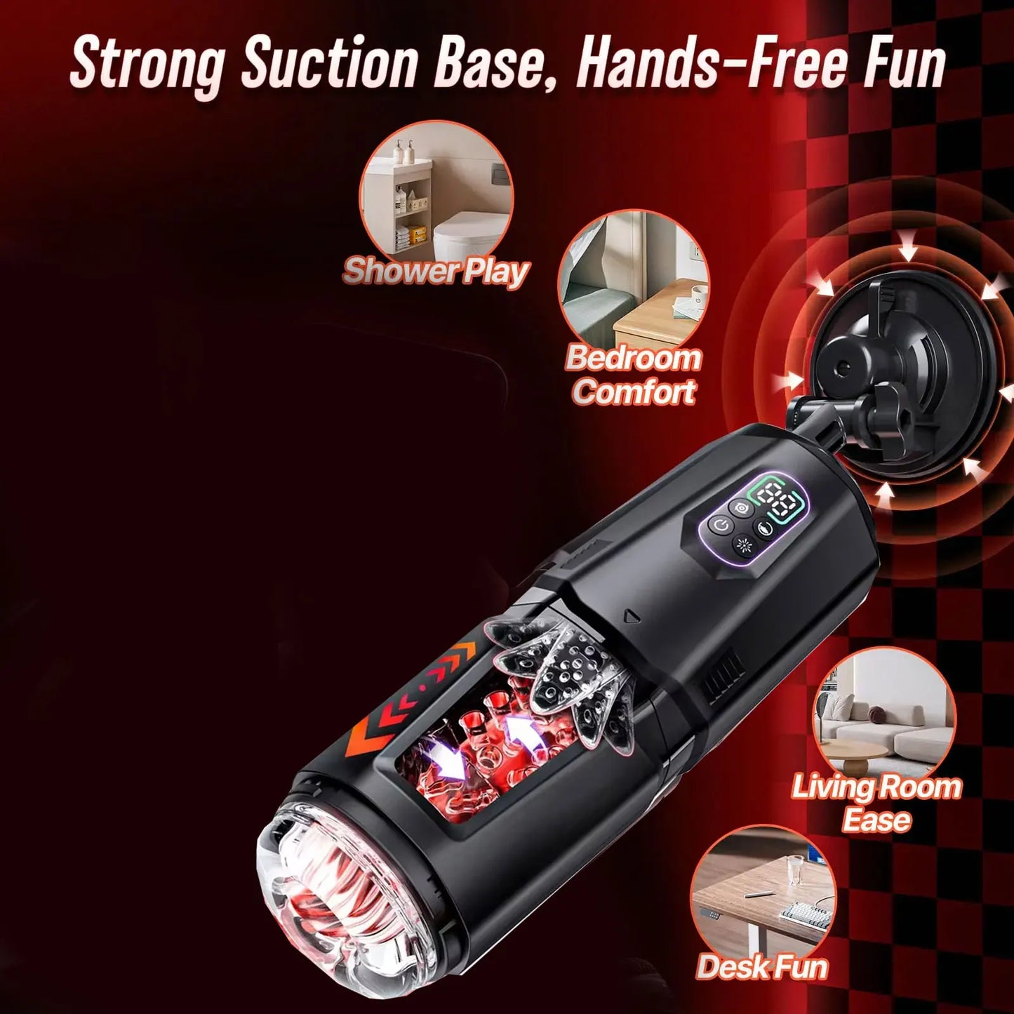 Automatic Rotating Vibrating Male Masturbator Penis Pump Thrusting Licking Sex Machine Stroker Pocket Pussy Sex Toys for Men 18+