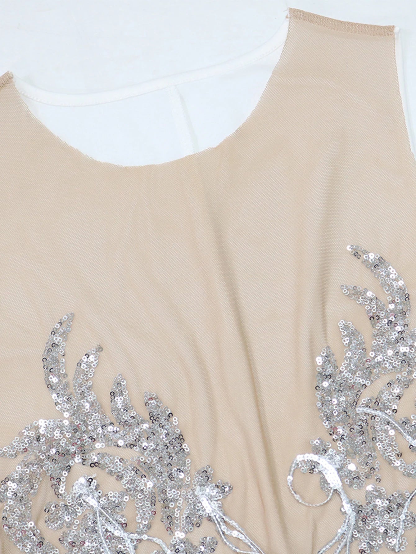 Sexy see through mesh mini sequin summer dress women elegant bodycon club birth