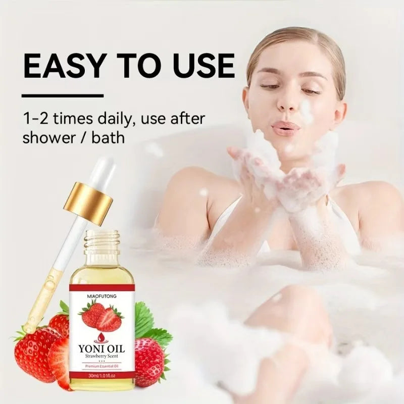 Female intimate essential oil, rose strawberry essential oil, YONI Oil