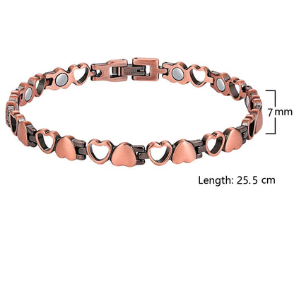 Magnetic Copper Anklets Ankle Braclelet for Women with Therapy 3500 Gauss Magnet