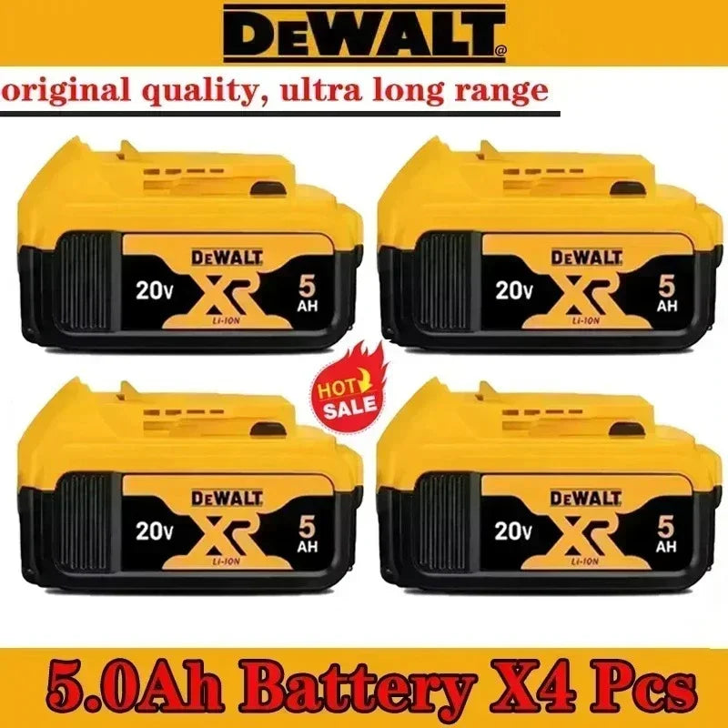 DeWalt 20V Replacement Battery – 2Ah, 5Ah, 6Ah & 9Ah Li-Ion | Compatible with DCB200, DCB205, DCD & DCF Series