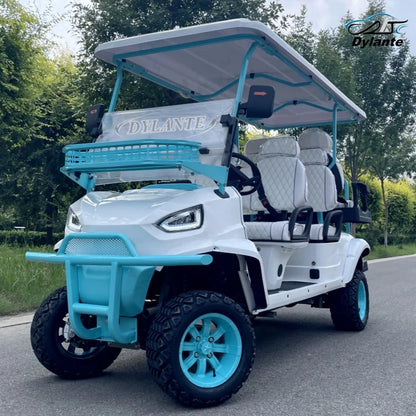 China Made Top Adult Golf Cart 6 Seater 25 MPH Speed Electric Vehicle Club 350CC Gas Powered Sightseeing Car