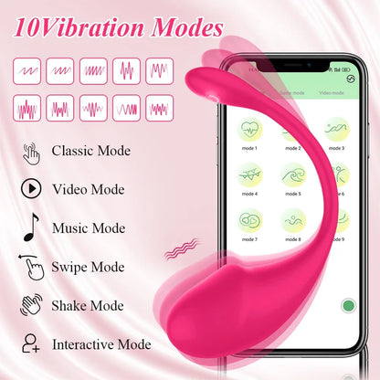 Wireless G Spot Vibrator for Women APP Bluetooth Vibrating Egg Clitoris Stimulator Dildo Wear Vagin Massger Adult Sex Toy Couple