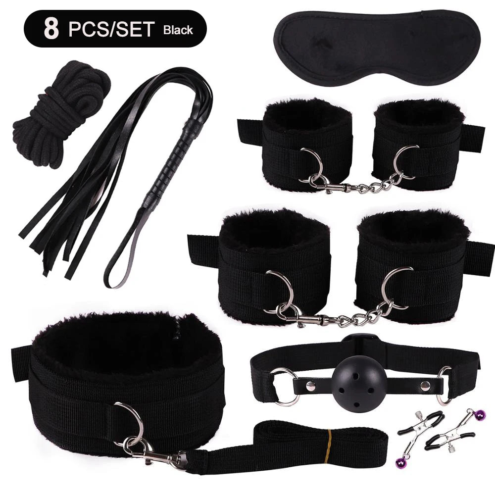 BDSM Kits Sex Bondage Vibrators Sex toys for Women Couples Adult 18 Handcuffs erotic accessories anal plug Dildo Sexy Toys Shop
