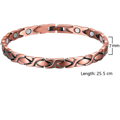 Magnetic Copper Anklets Ankle Braclelet for Women with Therapy 3500 Gauss Magnet