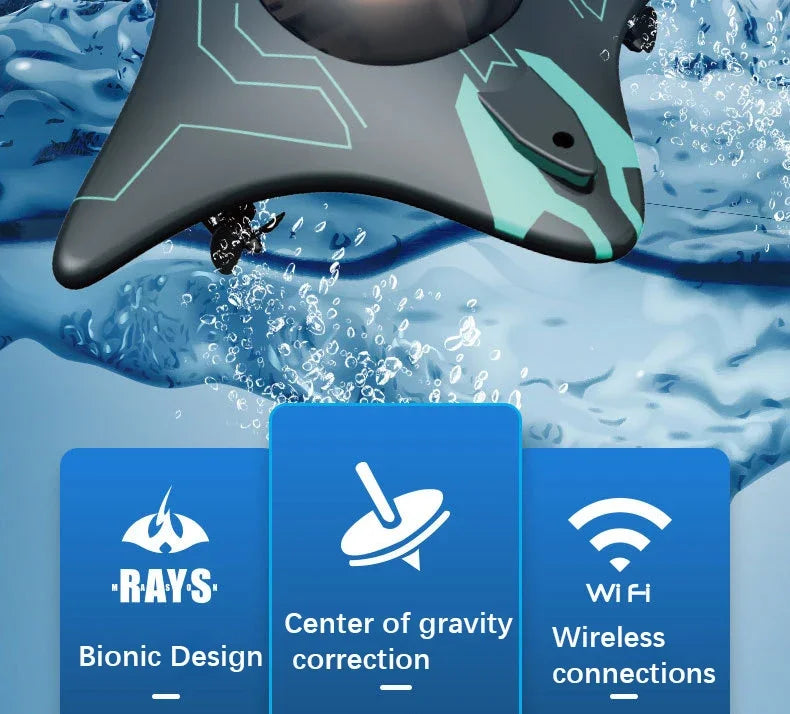 Boat Submarine with Camera Underwater 6CH Remote Control Wifi FPV Remote Control