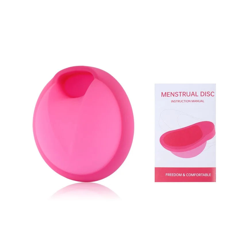 Soft Silicone Lady Cup Reusable certified Disc Accessories Disk With Storage bag Kit Women Health Care Feminine Hygiene