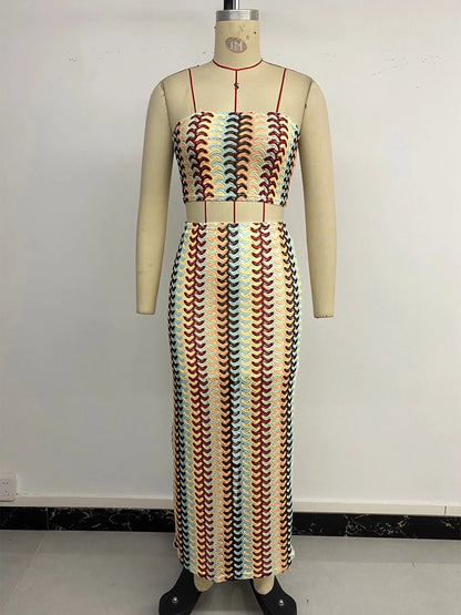 Casual Slim 2 Pieces Skirt Set For Woman 2026 Summer Elegant Women's Two Pieces Dress Full Set Suit Outfit Fashion Matching Sets