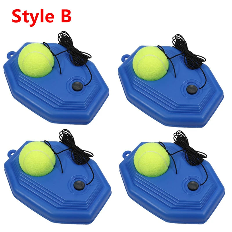 1 Set Tennis Trainer With Tennis Bounce Ball And Practice Ropes, Suitable For Indoor Outdoor Tennis Training