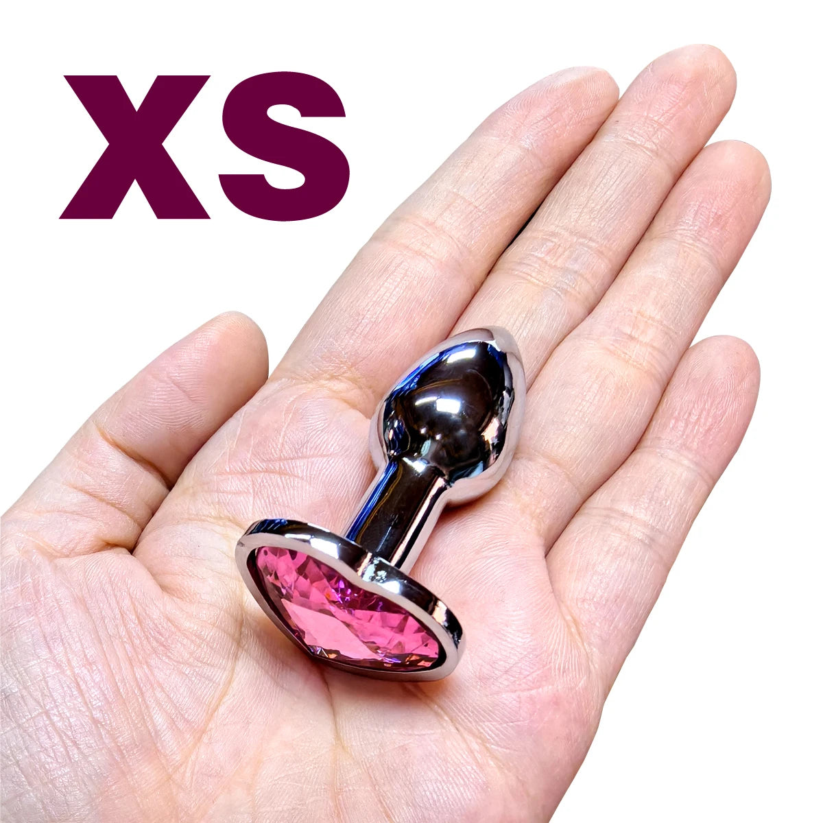 Metal Anal Plug Heart Crystal Beginner To Expert 5 Size Butt Plug Adult Toy Tail Female/Male Dildos Sex Toys Couples Adults Game