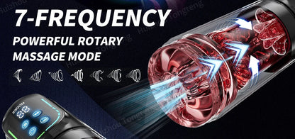 Automatic Telescopic Thrusting Male Masturbator Cup Sucking Vibrating Masturbation Vagina Pusssy Blowjob Adult Sex Toys for Men