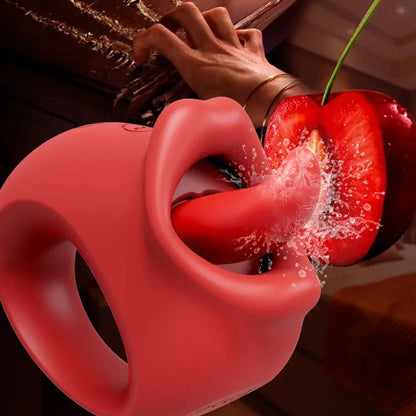 Vibrator Licking Tongue Sex Toy for Women Clitoral Nipple Vagina Stimulator Orgasm Blowjob Female Masturbation Tools Adult Goods