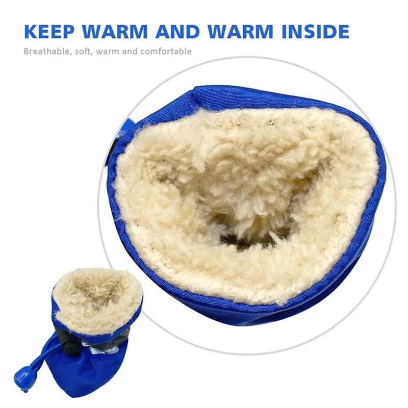 Pet Dogs Winter Shoes Rain Snow Waterproof Booties Socks Rubber Anti-slip Shoes For Small Dog Puppies Footwear Pet Products Cute