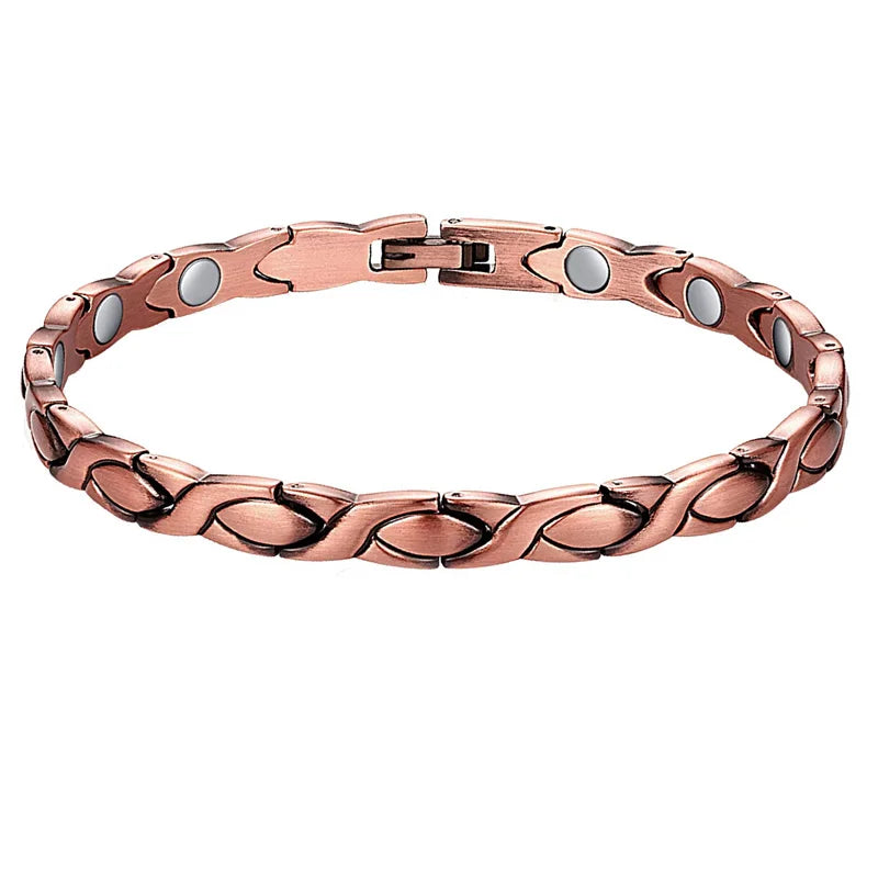 Women Magnetic Therapy Anklets 99.9% Pure Solid Copper 3500 Gauss Magnets Ankle