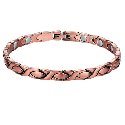 Women Magnetic Therapy Anklets 99.9% Pure Solid Copper 3500 Gauss Magnets Ankle
