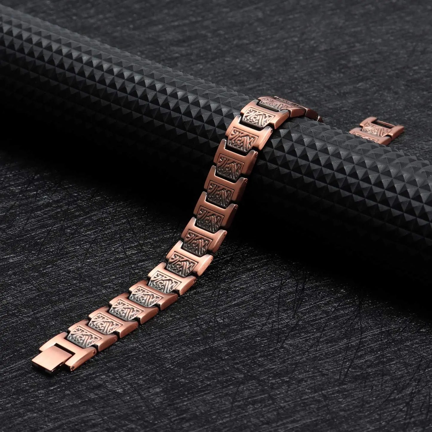 ARADOO Copper Bracelet for Men 100% Pure Copper Magnetic Link Bracelets Jewelry
